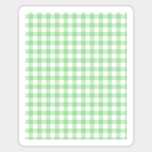 Green Gingham Magnet